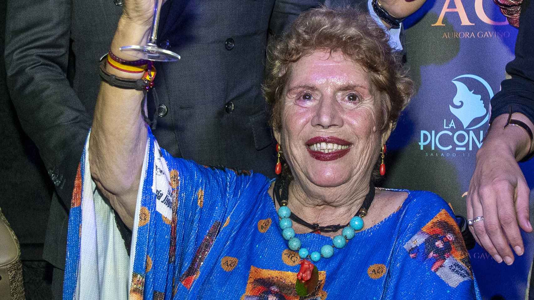 María Jiménez durante la celebración de su 70 cumpleaños.