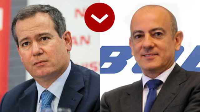 Gianluca de Ficchy, vicepresidente senior y presidente del comité de dirección de Nissan en Europa y Antonio De Palmas, director general de Boeing para el Sur de Europa.