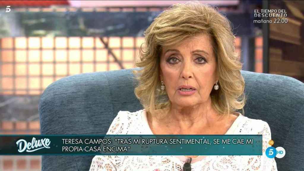 María Teresa ha sido muy sincera durante la entrevista.
