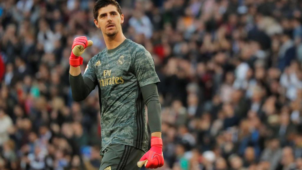 Thibaut Courtois, en un partido del Real Madrid