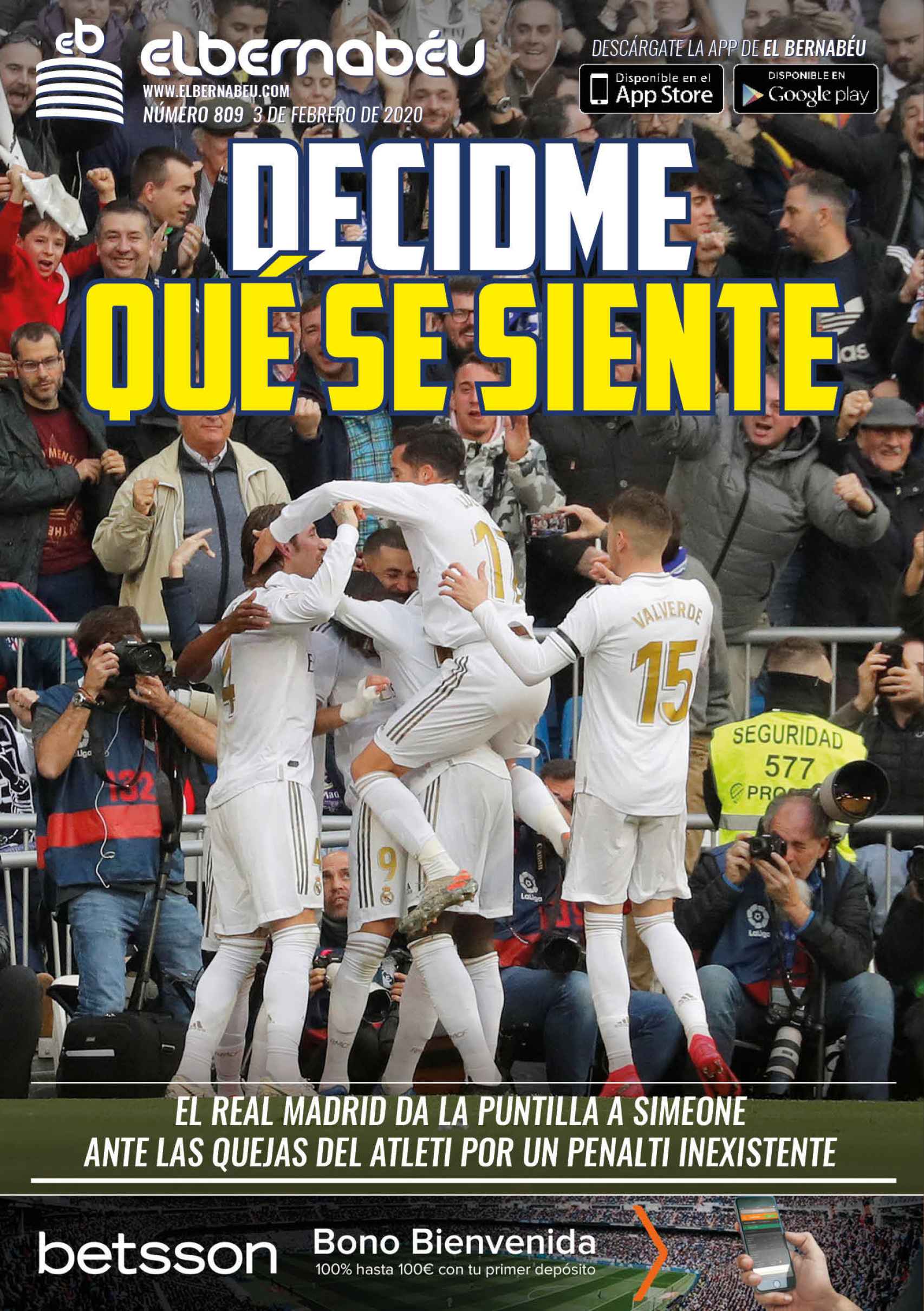 La portada de El Bernabéu (03/02/2020)