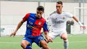 Guillem, con el Real Madrid Castilla contra el Langreo