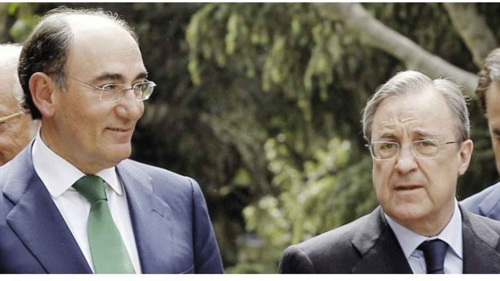 Sánchez Galán y Florentino Pérez./
