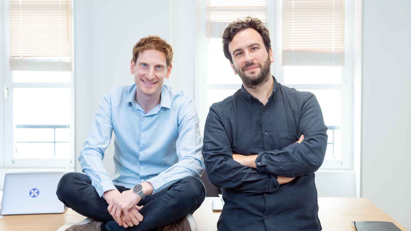 En la imagen, Alexandre Prot (i) y Steve Anavi (d), los fundadores de Qonto