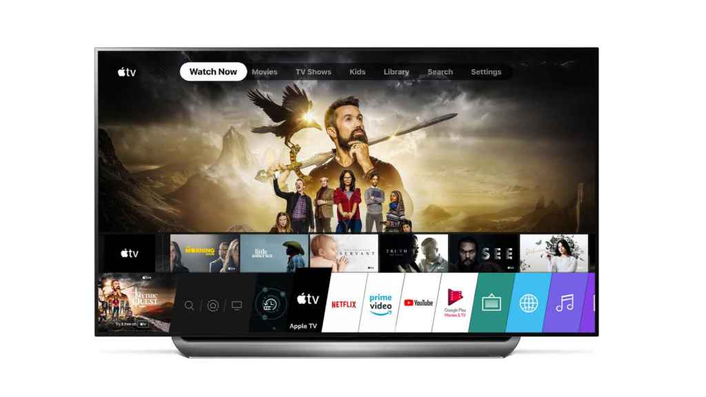 Televisor LG con Apple TV.