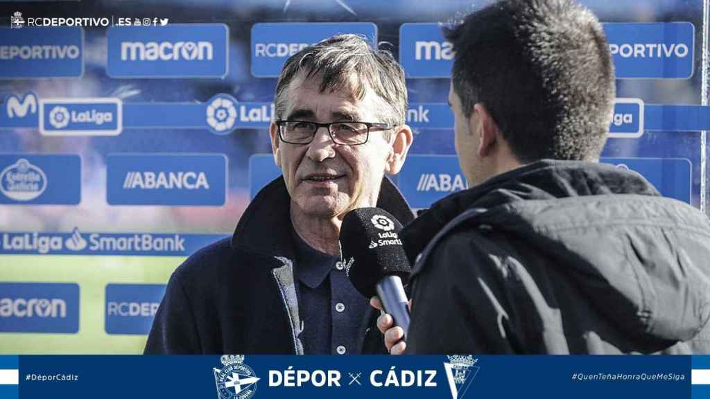 Fernando Vázquez, entrenador del Deportivo