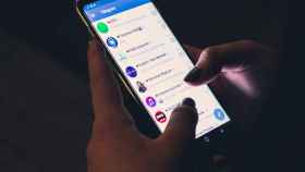 Telegram siendo usado en un smartphone.