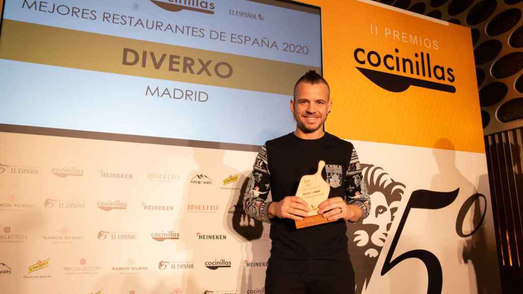 David Muñoz (DiverXO) recoge su Premio Cocinillas