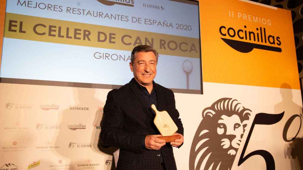 Joan Roca (Celler de Can Roca) tras recibir su Premio Cocinillas