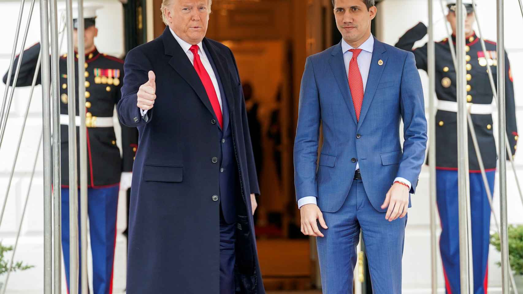 Trump junto a Guaidó en la Casa Blanca