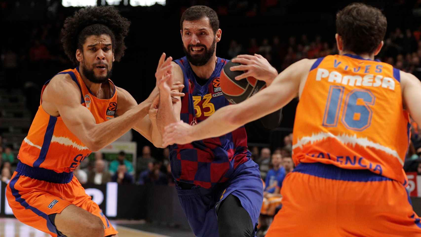 Mirotic en el Valencia Basket-Barcelona