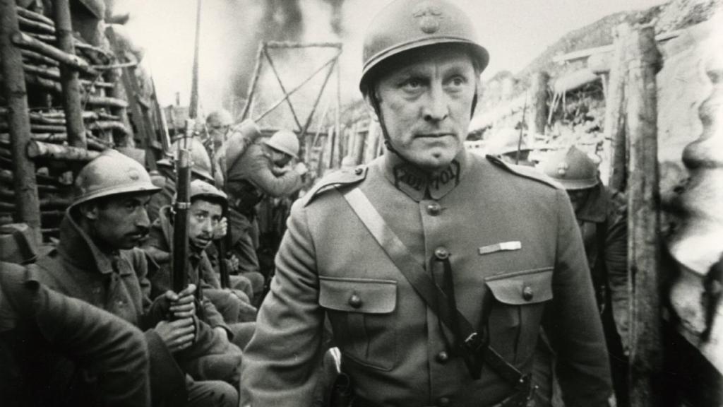 Kirk Douglas en senderos de gloria.