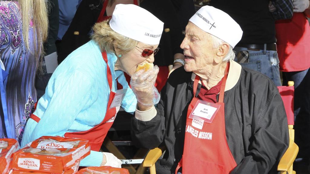 Tras su flechazo en París, Kirk y Anne nunca más se separaron.