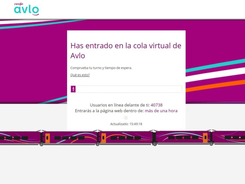 Avlo en la cola de espera.