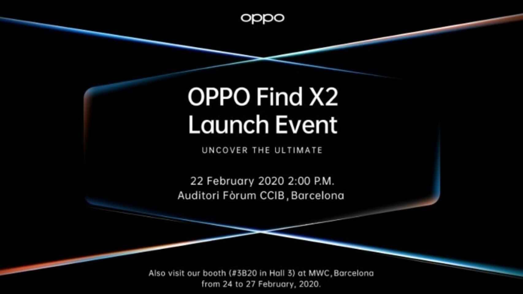 El OPPO Find X2 se presenta el 22 de febrero en Barcelona