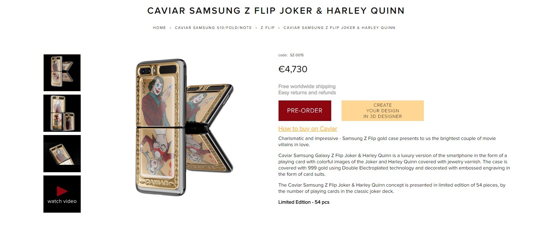 Samsung Galaxy Z Flip gets a special cavier Joker & Harley Quinn