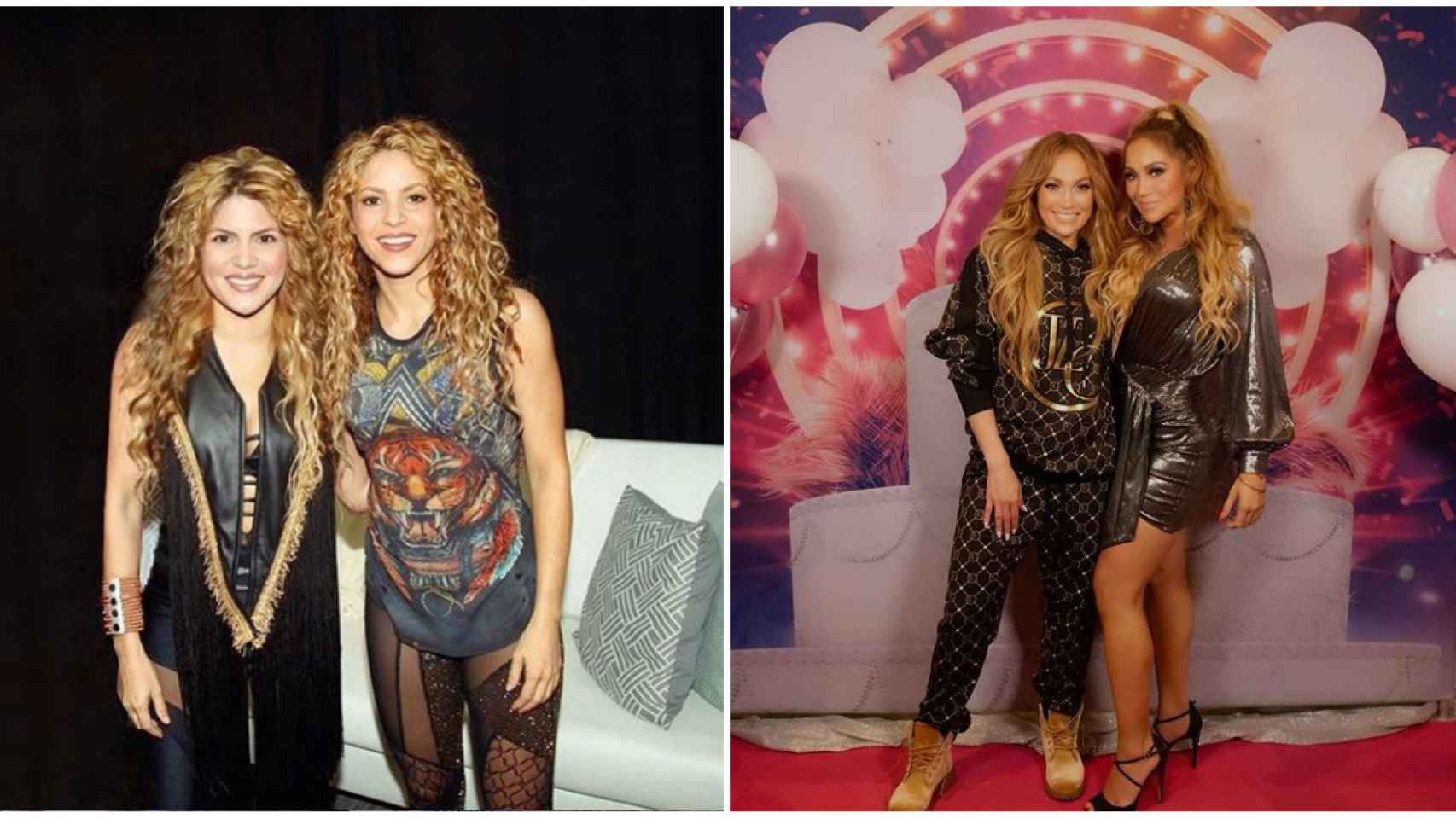 Shakira y JLo, el día que conocieron a sus dobles oficiales.