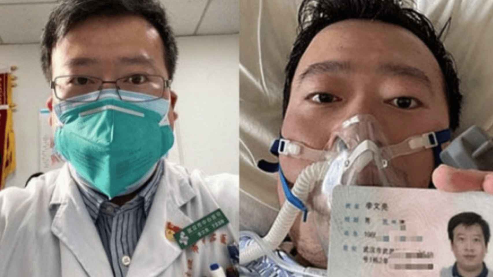 Li Wenliang, el médico que alertó del coronavirus y fue amonestado por diseminar rumores.