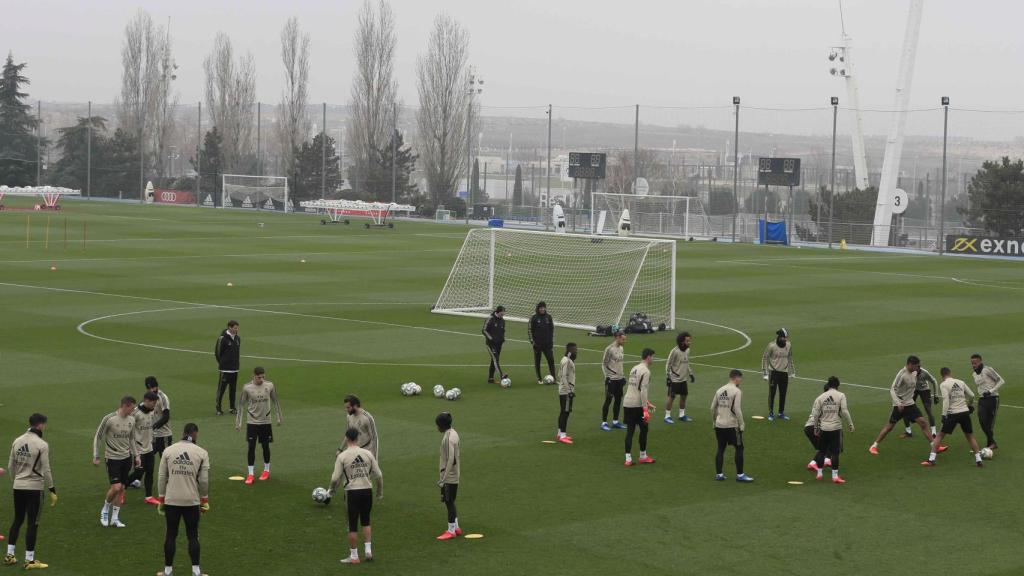 El último entrenamiento del Real Madrid antes de jugar contra Osasuna