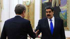 Zapatero viaja a Venezuela y se reúne con Maduro en el Palacio de Miraflores.
