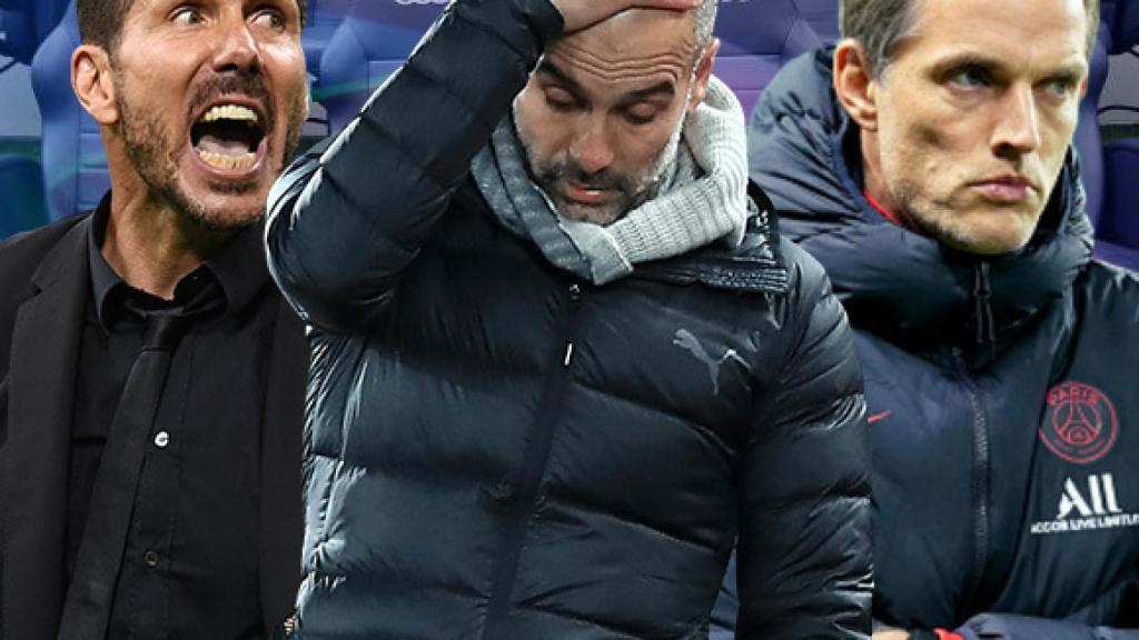 Simeone, Guardiola y Tuchel