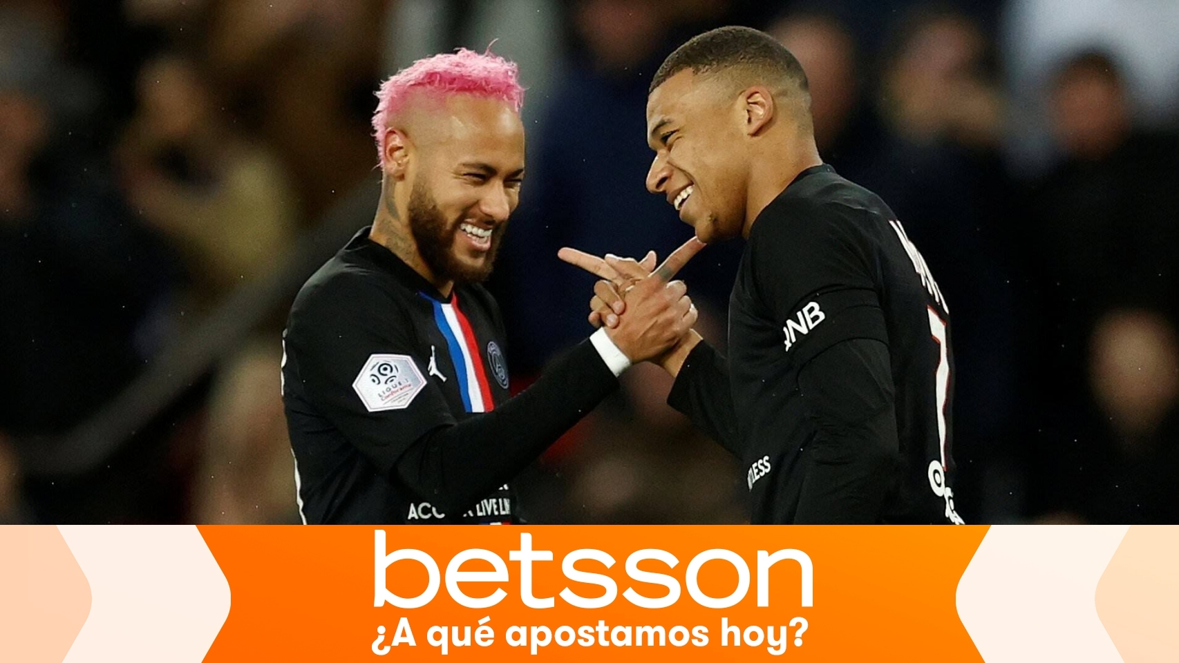 Neymar y Mbappé, en un partido del PSG