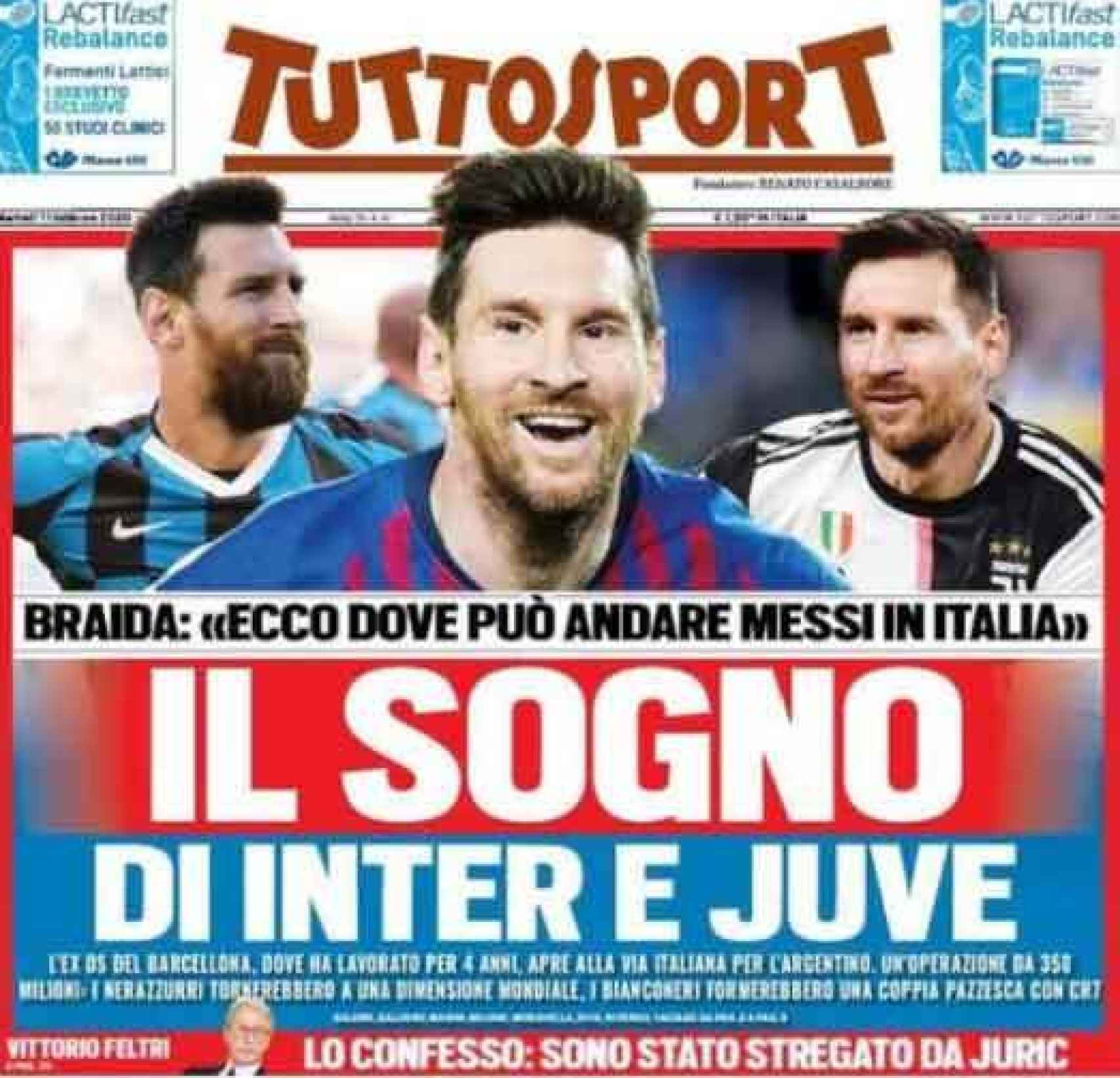 La portada del diario Tuttosport (11/02/2020)