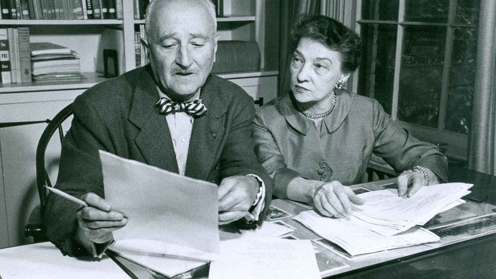 William Friedman junto a su mujer, Elizabeth Friedman.