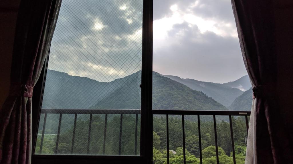 Vistas desde la habitación en Akao-kan