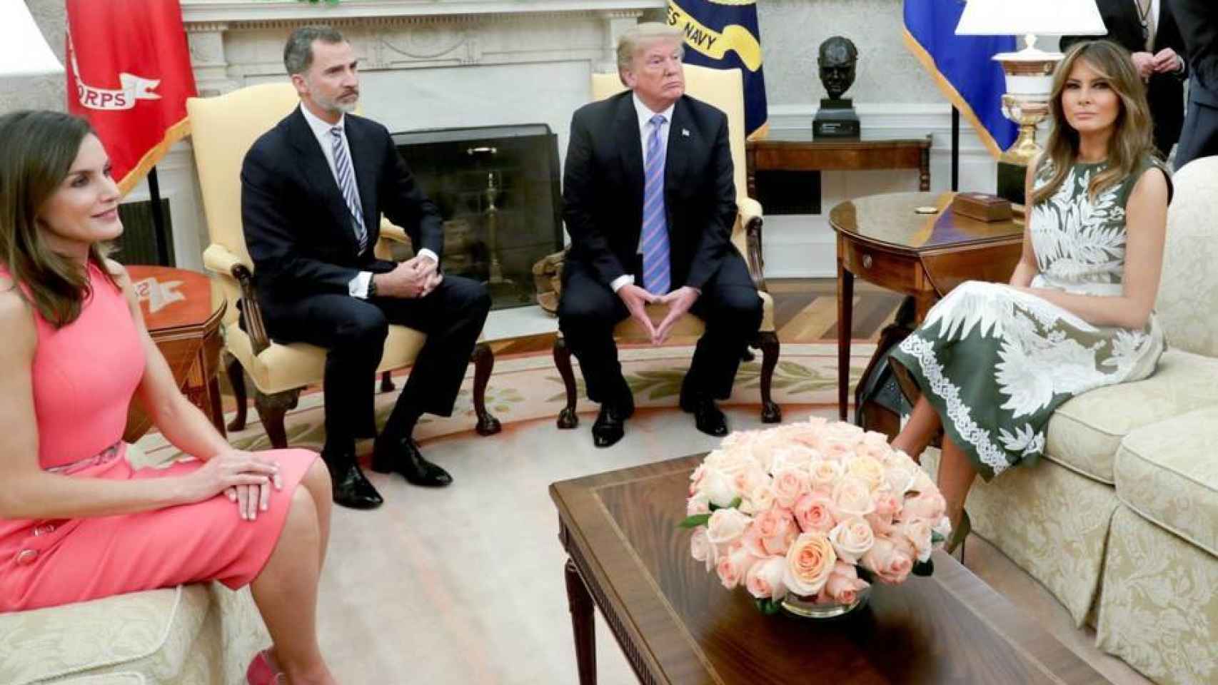 Felipe y Letizia estuvieron en la Casa Blanca el 19 de junio de 2018.