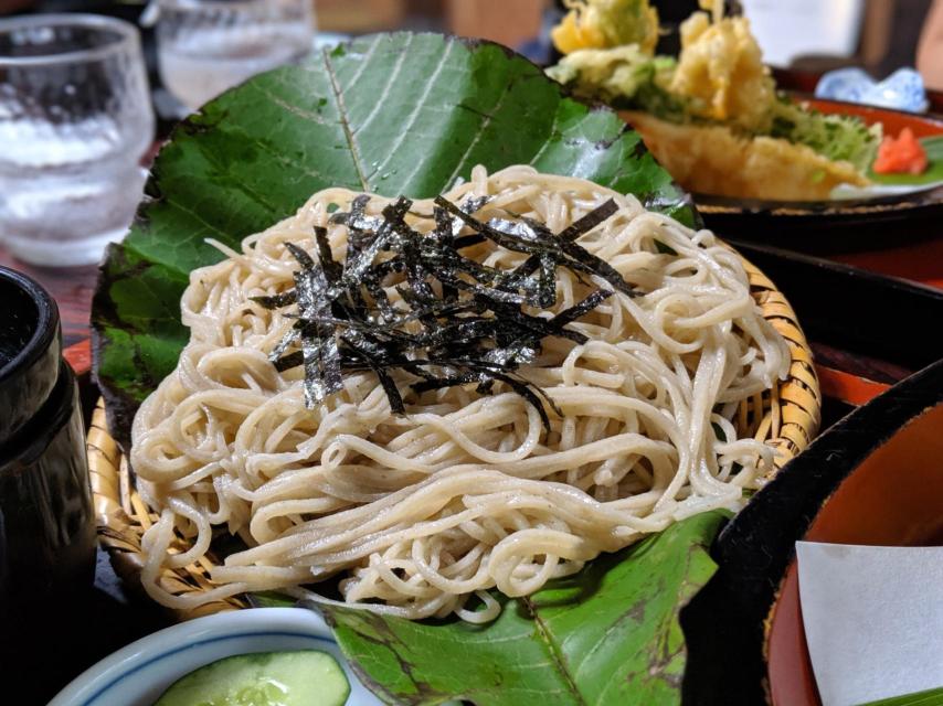 Fideos soba en Ebisu (Takayama)
