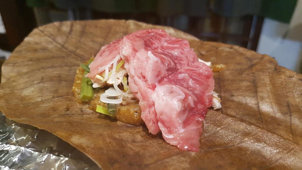 Ternera Hida con miso en Kyoya (Takayama)