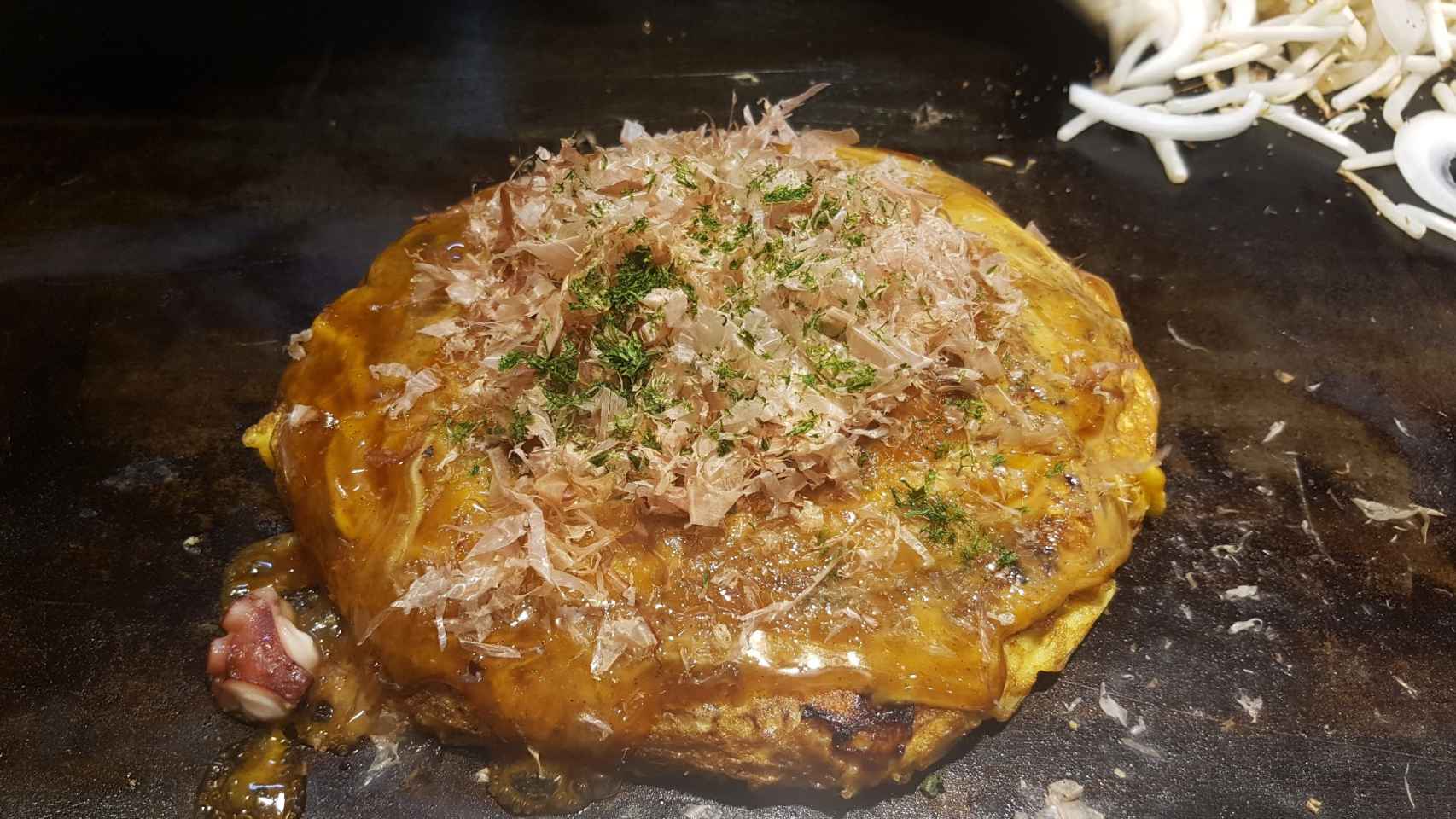 Okonomiyaki en Ajinoya (Osaka)