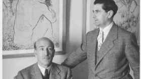 Vicente Aleixandre y el pintor Gregorio Prieto en 1935.