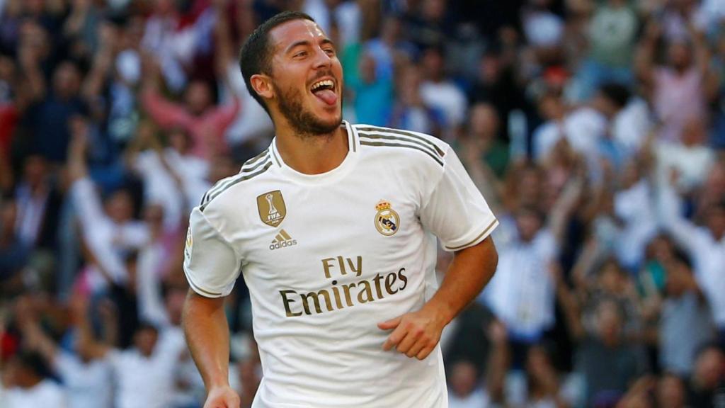 Hazard con el Real Madrid