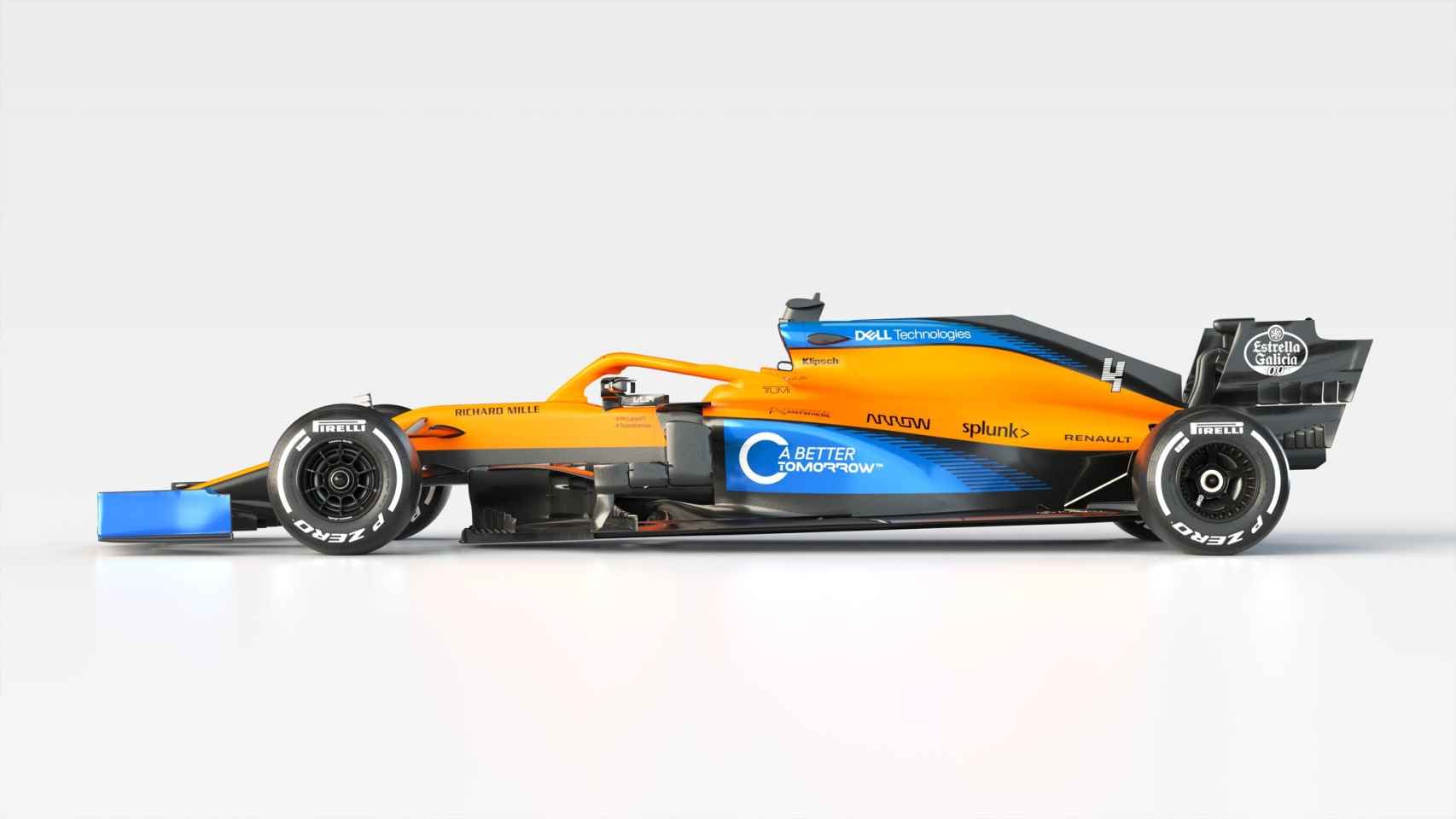 El McLaren MCL35 de Carlos Sainz para 2020