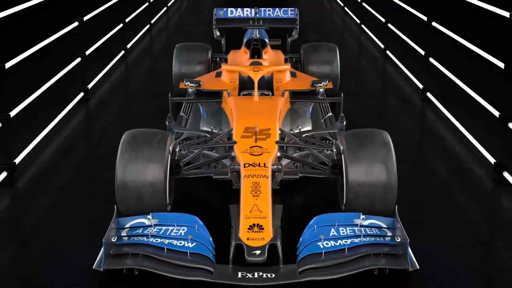 El McLaren MCL35 de Carlos Sainz