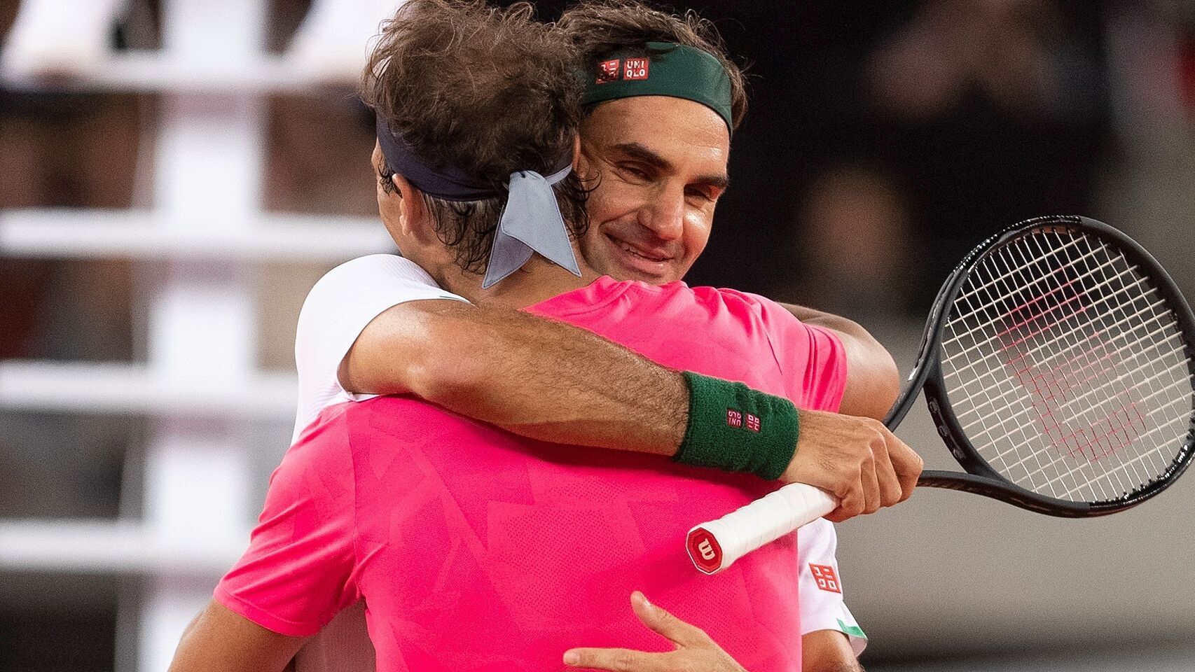 Nadal y Federer durante el Match for Africa