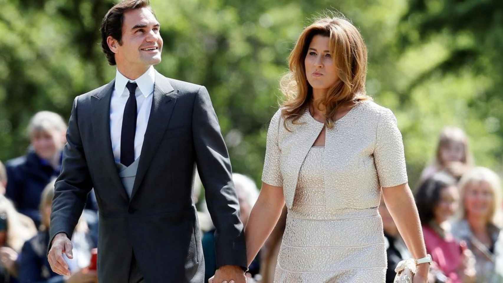 Mirka Vavrinec y Roger Federer