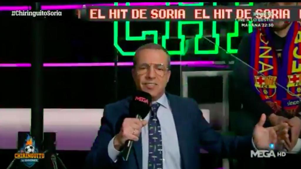 Cristóbal Soria, durante el programa