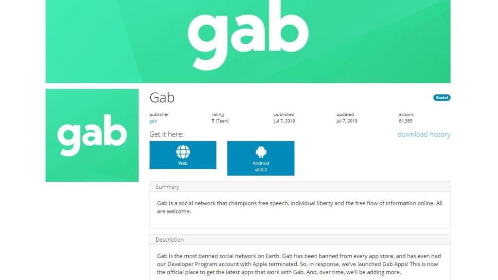 Interfaz de Gab.