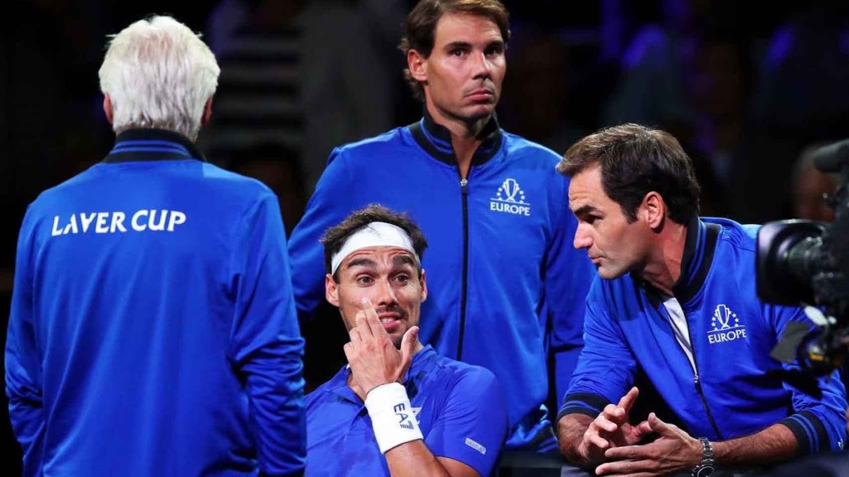 Nadal, Federer y Fognini en la Laver Cup