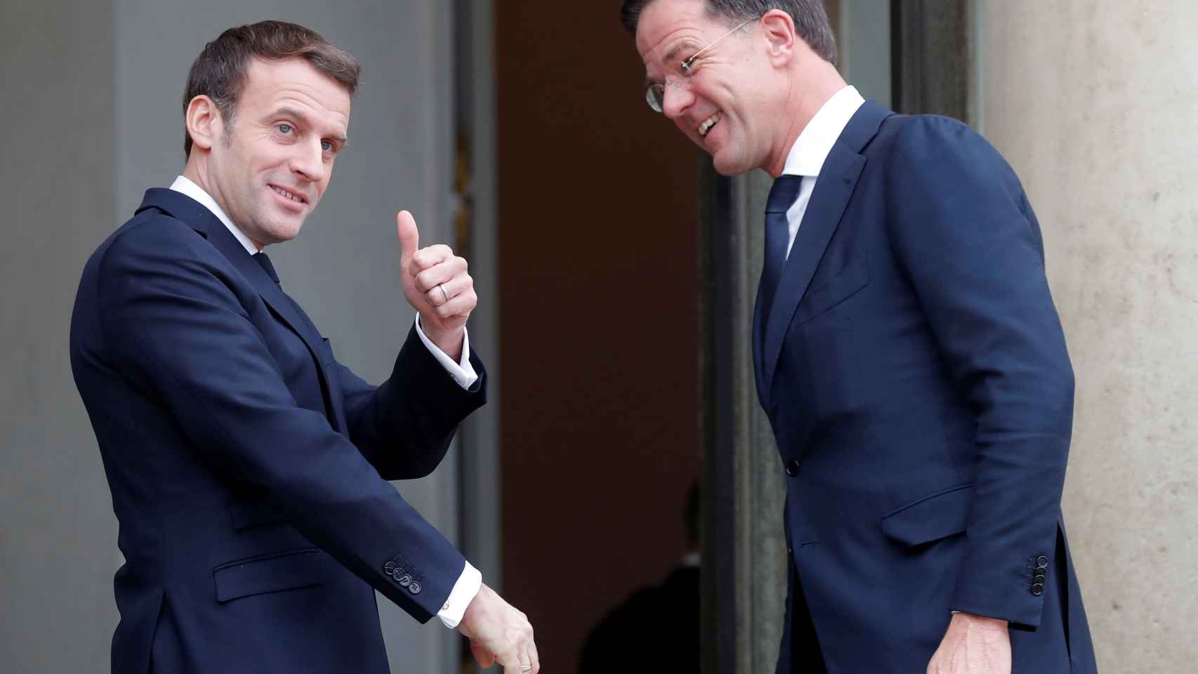 Mark Rutte y Emmanuel Macron se han reunido este viernes en París