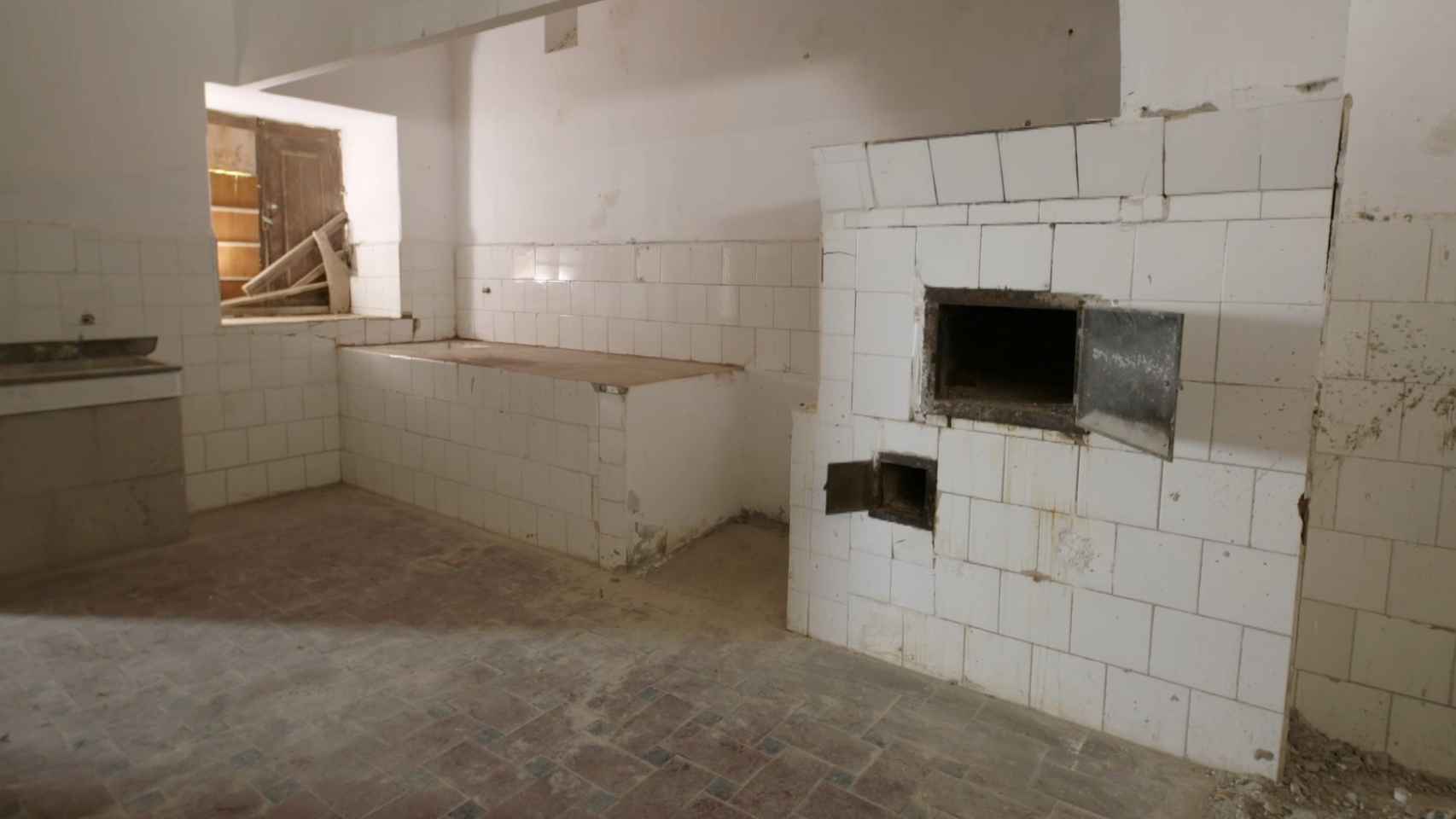 Imagen de la supuesta cocina de Villa Winter. Algunos creen que fue un laboratorio.