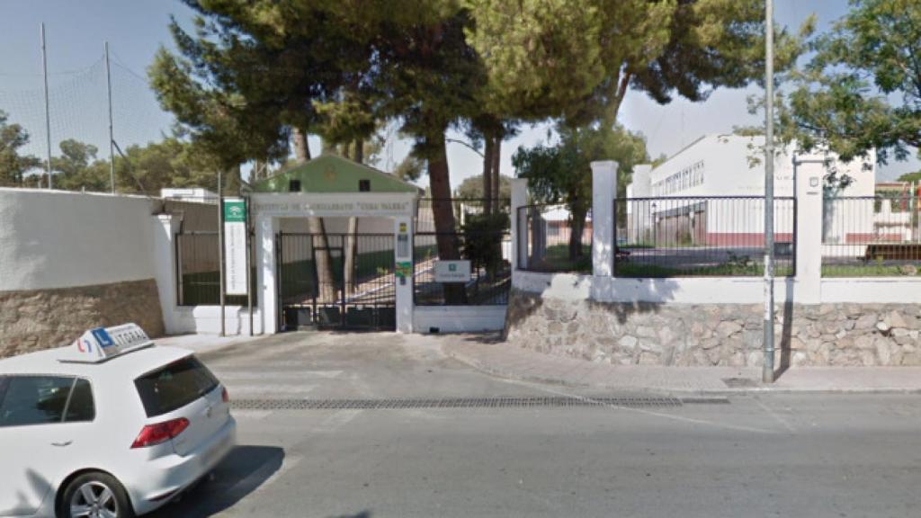 IES Cura Valera de Huérca-Overa (Almería), lugar donde Davinia dio las charla de la polémica.