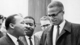Martin Luther King y Malcom X en 1964.
