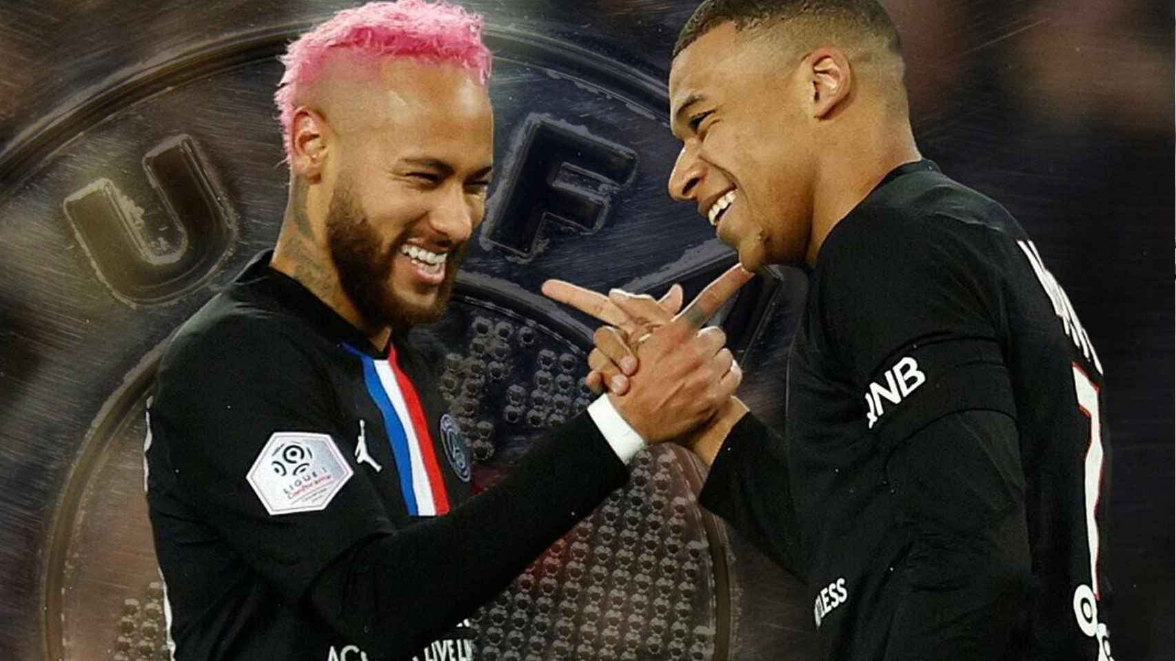 Neymar Jr. y Kylian Mbappé