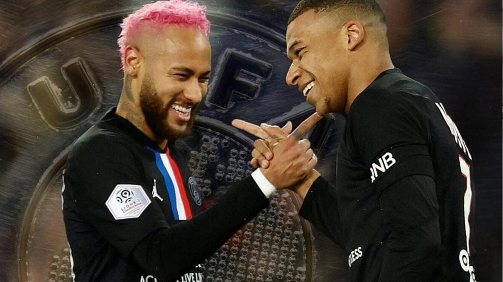 Neymar Jr. y Kylian Mbappé