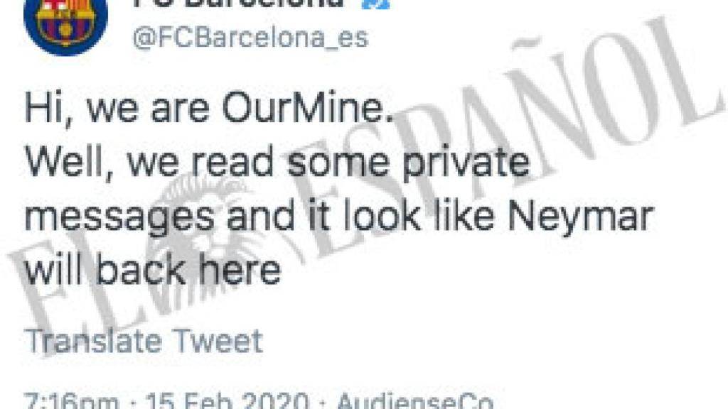 Hackean las cuentas del Barcelona