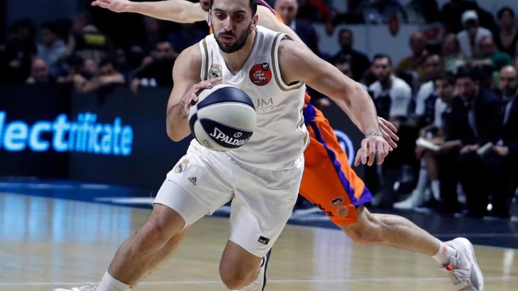 Campazzo, durante el partido de Copa del Rey entre el Real Madrid y Valencia Basket